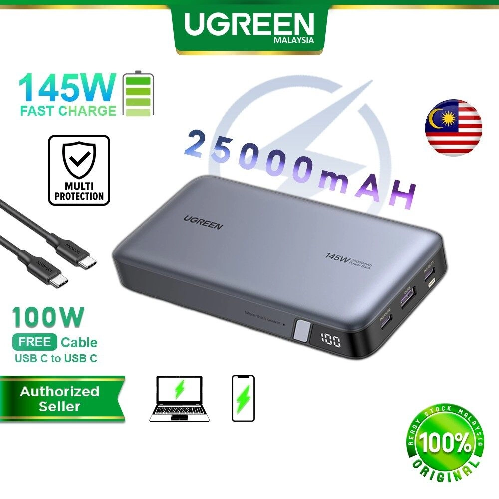 145W Power Bank 25000mAh PD 3.0 Battery Pack